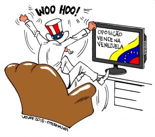 Kdo oslavuje volební vítězství venezuelské opozice nejvíce? (zdroj: Opera Mundi)